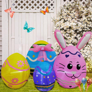 Huevos y Conejito Inflables de Pascua de 1.5 Metros con Luces LED Integradas, Resistentes al Agua con Clasificación IP44, Decoración para Interiores y Exteriores para la Fiesta de Primavera - Product Image 4