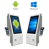 Kiosque de self-service tout-en-un à écran tactile Android de 24 pouces avec point de vente pour supermarchés et hôtels