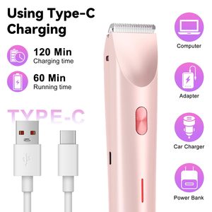 Depiladora Eléctrica Femenina de Alta Calidad para el Cuidado Personal del Cabello, Afeitadora de Bikini con Carga USB - Product Image 4