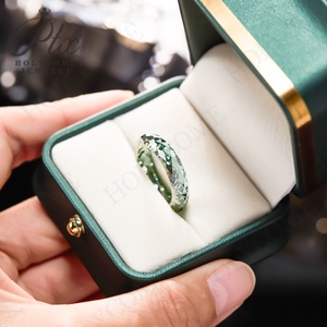 Personalizado Blanco Negro Verde Champán Moissanite Diamante Forma <span class=keywords><strong>de</strong></span> anillo Corte facetado <span class=keywords><strong>Piedra</strong></span> <span class=keywords><strong>preciosa</strong></span> Perfecto para collares Pendientes Alta pureza - Product Image 2