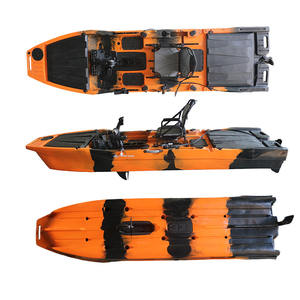Kayak de pêche électrique à pédales <span class=keywords><strong>Viking</strong></span> 12,66 pieds, 1 personne, en HDPE, avec porte-canne pivotant, bateau mains libres pour la pêche en mer - Product Image 3