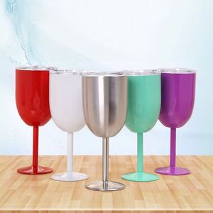 Verre à vin rouge classique à double paroi avec couvercle, en acier inoxydable 304, isolé sous vide, capacité 10 oz, cadeau de fête, design créatif - Product Image 3
