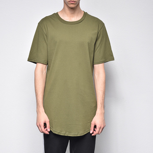 Bán Buôn Tùy Chỉnh Người Đàn Ông Của T-Shirt Quá Khổ Cong Hem Chải Kỹ Bông <span class=keywords><strong>Polyester</strong></span> Nhuộm Với Tùy Chỉnh In Logo Cho Tập Thể Dục Crew Cổ - Product Image 4