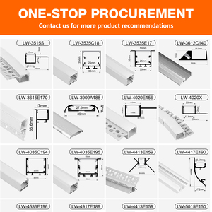 UE em Stock Exhibition Hall Decoração T - Profile LED Strip Perfil De Alumínio Drywall Flexível LED Canal De Perfil De Alumínio - Product Image 3