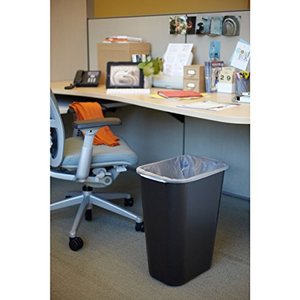 Cestino per Rifiuti Commerciale da 41QT/10,25 GAL, per Casa/Ufficio/Sotto la Scrivania, Nero - Product Image 5