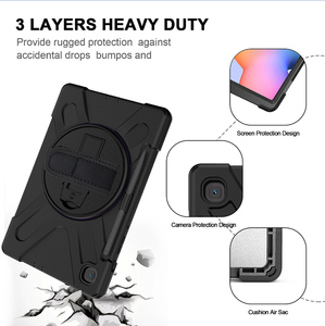 Pour <span class=keywords><strong>Samsung</strong></span> Galaxy Tab <span class=keywords><strong>S6</strong></span> <span class=keywords><strong>lite</strong></span> 10,4 pouces étui de protection antichoc avec protecteur d'écran intégré et poignet des mains - Product Image 5