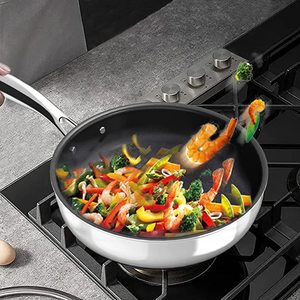 <span class=keywords><strong>Set</strong></span> di Pentole Antiaderenti in Acciaio Inox con Manici Cavi, <span class=keywords><strong>Set</strong></span> da Cucina con Casseruole - Product Image 3