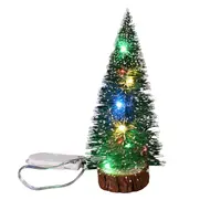 שולחן עבודה מיני LED זוהר אור עד חג המולד עץ