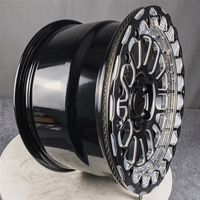 Nouvelles jantes en alliage forgées Beadlock Drag Wheels noir mat 25 mm 15-20 pouces pour C8 M5 pour la course