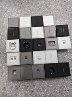 Prise murale électrique MVAVA conforme à la norme européenne, double pôle, 4 voies, en plastique, texture mate, sensation de peau, avec 2 prises USB Schuko