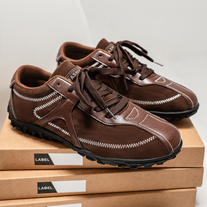 Nuevos zapatos decentes de moda para hombres, zapatos de <span class=keywords><strong>tenis</strong></span> casuales de goma plana, talla grande 46, zapatillas de entrenamiento de <span class=keywords><strong>Alemania</strong></span> para niños y niñas, logotipo de marca - Product Image 5