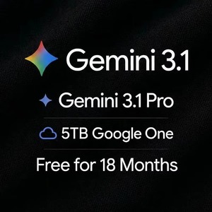Abbonamento Gemini 3.1 Pro di 12 Mesi con 5TB di Spazio di Archiviazione Google <span class=keywords><strong>One</strong></span> per Uso Globale, Incluso con Account Email Personale - Product Image 6