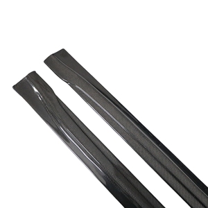 Estilo de Arte de fibra de carbono de alta calidad para Tesla Model 3 Side Bumper Lip Upgrade Body Kits Brand New Carbon Side Skirt - Product Image 4