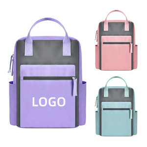 Function Vintage Bag Bag School Bags Soft Fabric Simple Fashion Women Polyester Unisex Plain - Product Image 3