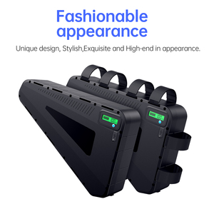 Batterie de vélo électrique personnalisée 24V 36V 48V 52V 60V 72V P101, boîtier triangulaire en plastique, batterie au lithium 18650 pour vélos électriques - Product Image 2