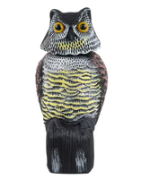 Déterrent à oiseaux en forme de hibou rotatif pour la protection des jardins intérieurs et extérieurs, dissuasion des oiseaux, épouvantail à oiseaux, observation des oiseaux dans la cour, PE Water