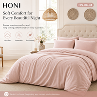 HONI Fabricants professionnels de tissus tissés en polyester, housse de couette classique confortable pour lit queen size, ensemble de literie pour usage domestique