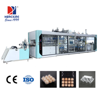 Machine de thermoformage automatique à moteur pour feuilles PP, PET, PS et PVC - Boîtes à hamburgers, contenants à fruits, boîtes à salades