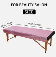 Housses de lit jetables pour spa en matériau SMS, légères, imperméables et anti-transpiration, pour les voyages.