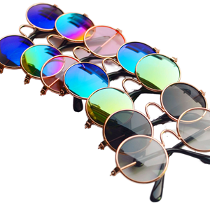 Occhiali da sole per animali domestici alla moda per cani occhiali da sole 7cm 8cm 10cm simpatici piccoli occhiali in metallo a buon mercato per la decorazione dell'animale domestico - Product Image 1