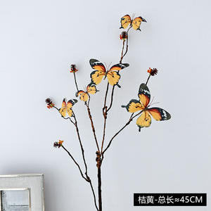H-633 fabbrica all'ingrosso di nuova <span class=keywords><strong>moda</strong></span> artificiale ramo di farfalla simulazione romantico matrimonio decorazione per la casa sfondo fotografico - Product Image 6