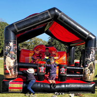 Jeux de défi de carnaval en plein air Juegos Inflable Para Toro Mecanico Machine mécanique gonflable d'équitation de taureau