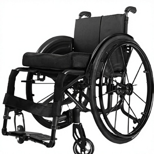Fauteuil roulant manuel léger avec grandes roues, hauteur réglable pour le transport - Product Image 3