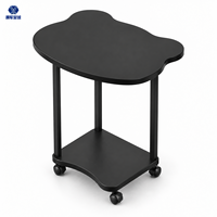Table d'appoint mobile moderne en métal avec roulettes pour salon et bureau à domicile – Vente chaude usine