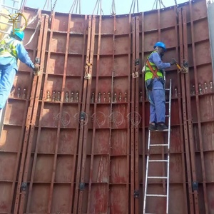 <span class=keywords><strong>Coffrage</strong></span> <span class=keywords><strong>en</strong></span> acier pour béton DTY sur mesure, conception circulaire à rayon, pour murs courbes, réservoirs et piscines - Product Image 3