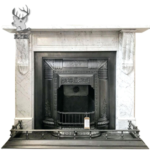 Gran <span class=keywords><strong>oferta</strong></span>, chimenea de mármol tallada a mano, envolvente para decoración del hogar - Product Image 6