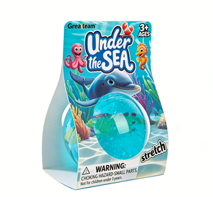 Spherical Jar Ocean Series Crystal <b>Slime</b> with Marine Animal Accessories (Single Jar) - Product Image 3