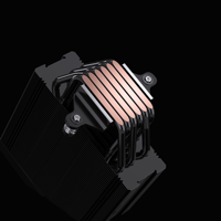 Refroidisseur de processeur à vente chaude 2026, 6 cuves en cuivre, affichage numérique de la température, radiateur ARGB, refroidisseur d'air pour processeur pour LGA 1851 1700 1200 1366 AM5 AM4