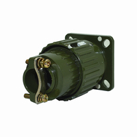 Connecteur circulaire de type Y2M-3TK, type à clip rapide, fiche d'aviation 3 broches, YP21 Y21M plaqué or, vert foncé