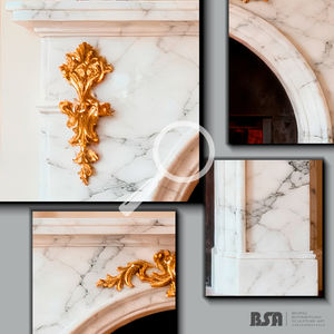 Cheminée en marbre traditionnelle de haute qualité sur mesure pour la décoration intérieure, salons, chambres, appartements, villas - Product Image 2