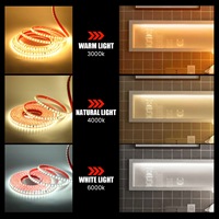 Tira de Luces LED AC 220V/110V SMD 2835 120leds/m 240leds/m, Impermeable IP67, para Iluminación de Obras de Construcción