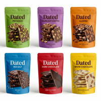 Sachet refermable personnalisé en plastique imprimé avec fermeture éclair, résistant à l'humidité, pour l'emballage d'aliments pour animaux et de noix