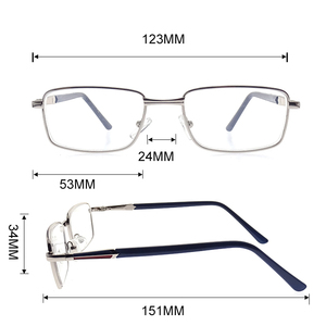 Cadre Photo carré Pliable Lunettes de Lecture <span class=keywords><strong>Lentilles</strong></span> Claires <span class=keywords><strong>Pas</strong></span> Cher Lunettes En Métal Pour Lire - Product Image 4