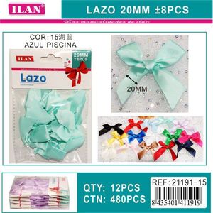 ริบบิ้นสีฟ้าสำหรับงานฝีมือ Ilan Lazo ขนาด 20 มม. 8 ชิ้น - Product Image 2