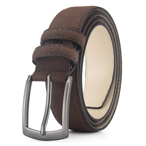 <span class=keywords><strong>Ceinture</strong></span> en daim vintage à faible MOQ pour homme, en alliage, cadeau d'anniversaire pour petit ami, <span class=keywords><strong>ceinture</strong></span> de luxe en cuir PU de qualité pour pantalon décontracté - Product Image 2