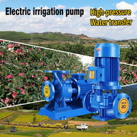 Pompa Booster Air Horizontal Vertikal Inline, Pompa Sentrifugal Air Panas 50HP untuk Pasokan Air Komunitas/Pencegahan Kebakaran