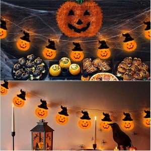 <strong>Orange</strong> Halloween Pumpkin <strong>String</strong> Lights 9.85FT 20LED Witch Hat Indoor and Outdoor Party Decor Outdoor Light <strong>String</strong> - Product Image 6