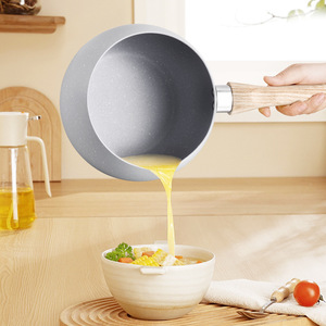 Non Stick Mini Saucepan Gray 18Cm Milk Pot For Baby Food Cooking On Gas Stove - Product Image 1