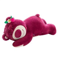 Peluches d'Anime Oursons Fraise de Haute Qualité 55cm 70cm 90cm 105cm, Poupées et Coussins Personnalisables