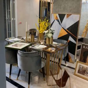 เก้าอี้ร้านอาหารผ้ากำมะหยี่สไตล์ใหม่ดีไซน์ทันสมัยรับประทานอาหารและนั่งสบายสำหรับโรงแรมและร้านกาแฟ - Product Image 5