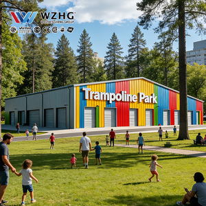 <b>Large</b> Steel <b>Frame</b> Jump Park 20x40m 8000sqft High Load Bearing Expert Clear Span Solution Fire Rated Ce Approved - Product Image 1