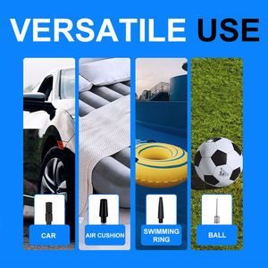 Pompe à air électrique ABS 12V/11.1V en gros avec manomètre numérique et lumière d'urgence – <span class=keywords><strong>Gonfleur</strong></span> de pneus portable pour usage domestique et automobile - Product Image 3