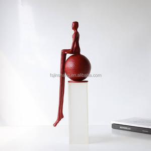 JINS <span class=keywords><strong>Simple</strong></span> Abstracto Piernas Largas Escultura Piso Ornamento Figura para Hotel Vestíbulo Entrada Tienda Ventas Oficina Decoración de Bienvenida - Product Image 4