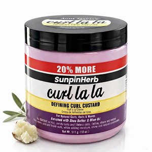 Gel Crema Definidor de Rizos Orgánico para Cabello Afro, para Rizos, Ondas y Espirales, Anti-Frizz, Hidratante, Sin Residuos, para Cabello Seco - Product Image 1