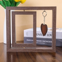 Nouveau support de présentation de cadre photo rectangulaire moderne et créatif, rotatif double face, pour panneau artificiel de 6 pouces