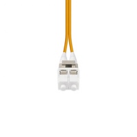Kabel Patch Cord Fiber Optik Simplex LC ke LC 9/125 Singlemode OS2 3mm Jaket PVC Kuning Panjang 1 Meter